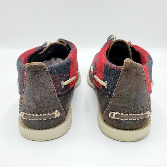 Sperry Plaid Chukka & Brown Leather Lace Up Shoes main image 4